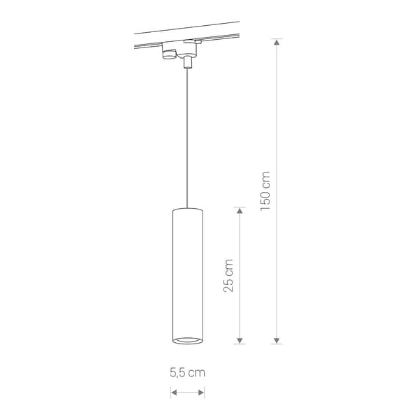 Nowodvorski PROFILE EYE BLACK 9338 systemlampa