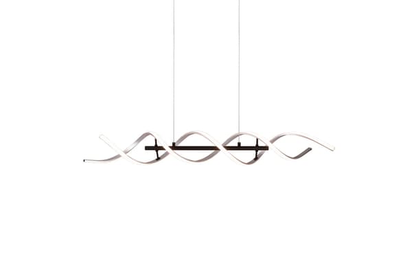 LED pendellampe SEQUENCE sølv Trio 341810205