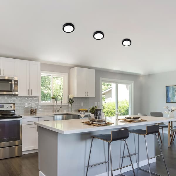 Rabalux Shaun2 rund sort LED 15W loftslampe