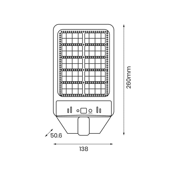 Kers Eko-Light LED solcellelygte 50W 500lm 6500K