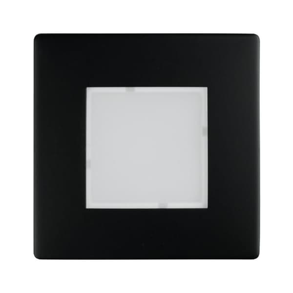 LED trappearmatur 1.2W firkantet mat sort DPM