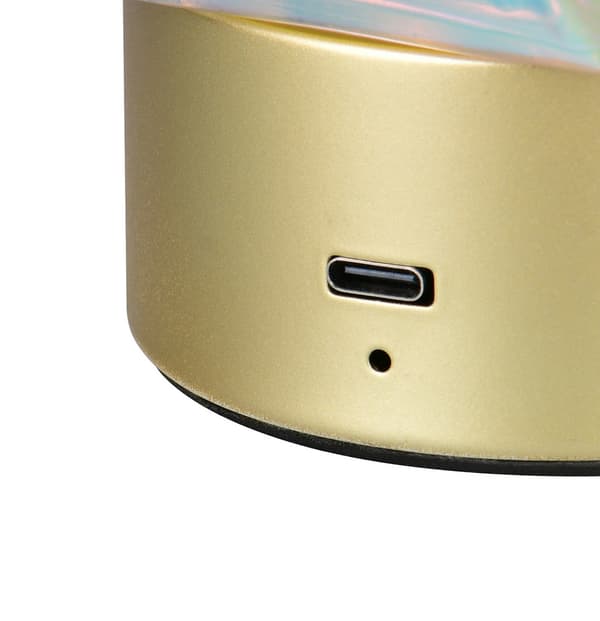 Dekorativ bordlampe guld iriserende diamant USB-C switch LED 2W STAVRO RL