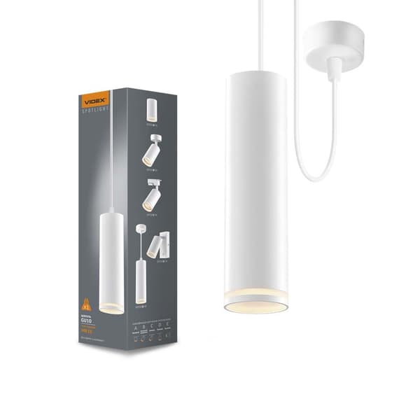 Moderne hvid rør loftlampe GU10 VL-SPF05D-W Videx