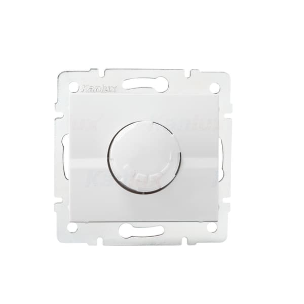 Vridbar dimmer 500W med filter LOGI vit Kanlux 25082