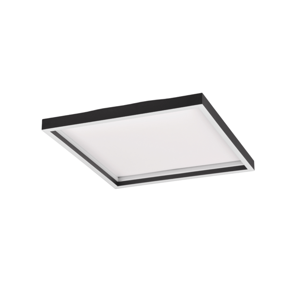 Loftlampe 35 cm LED 20W sort firkantet ROTONDA RL