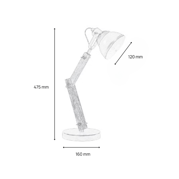 Bordslampa trä bok E14 Aksel 4199 Rabalux