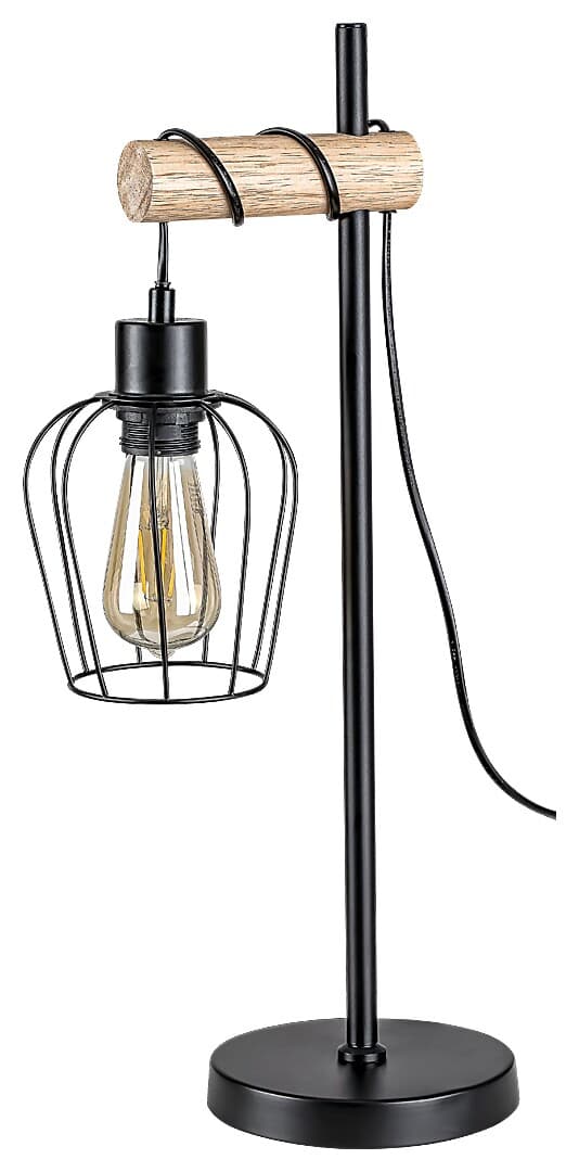 Industriel bordlampe mat sort E27 Fabian 5245 Rabalux
