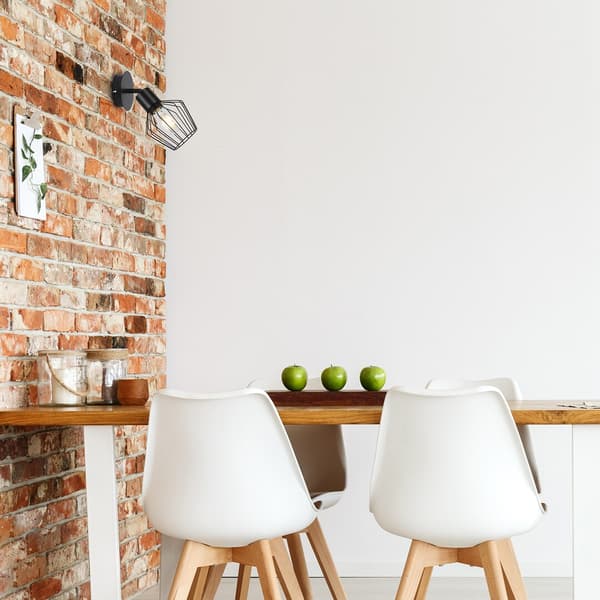 Moderne trådvæglampe E27 sort Belano 3534 Rabalux