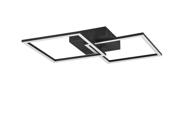 Loftlampe firkanter sort TRAIL LED 20W RL