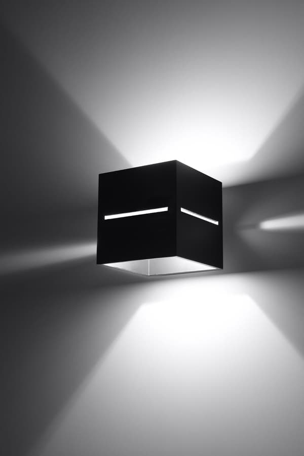 Væglampe LOBO Sort Sollux Lighting SL.0204