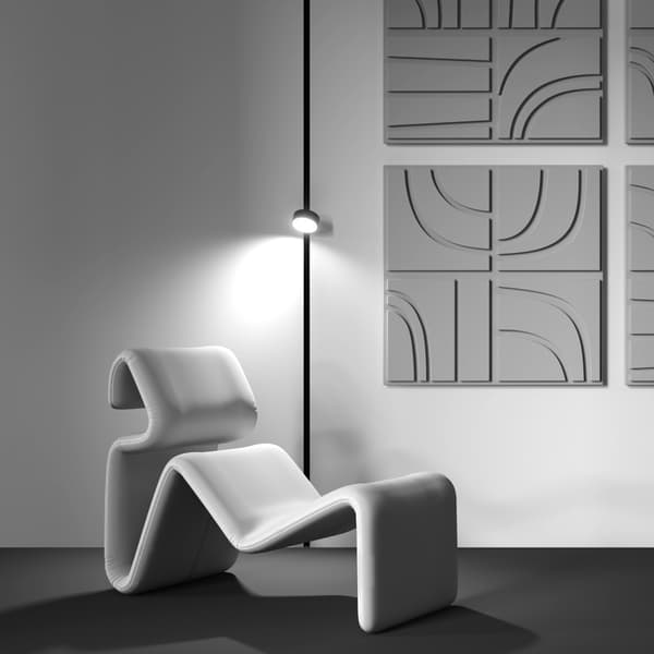Sort rund LED-spotlight 18W RADO Maytoni Technical