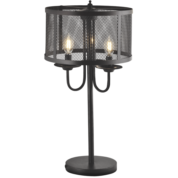 Bordlampe sort E14x3 SOHO 310859 Polux