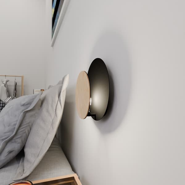 SEINÄVALAISIN Emibig 1xG9 20W CIRCLE 1A MUSTA 970/2