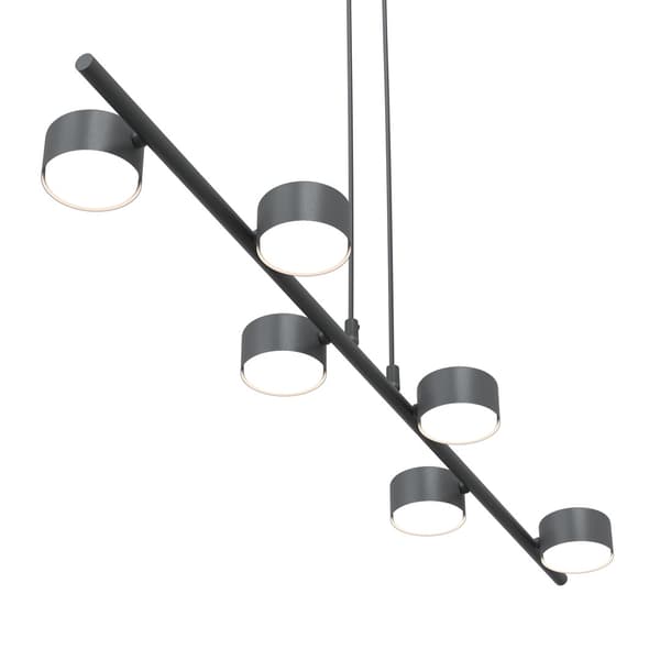 Loft pendellampe sort stick 6xGX53 12W SORA Emibig