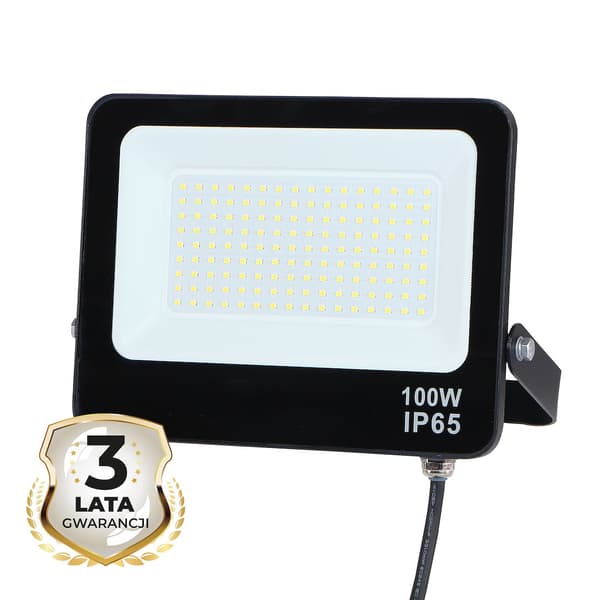 LED-projektør 100W neutral farve 9400lm sort IP65 Eko-Light