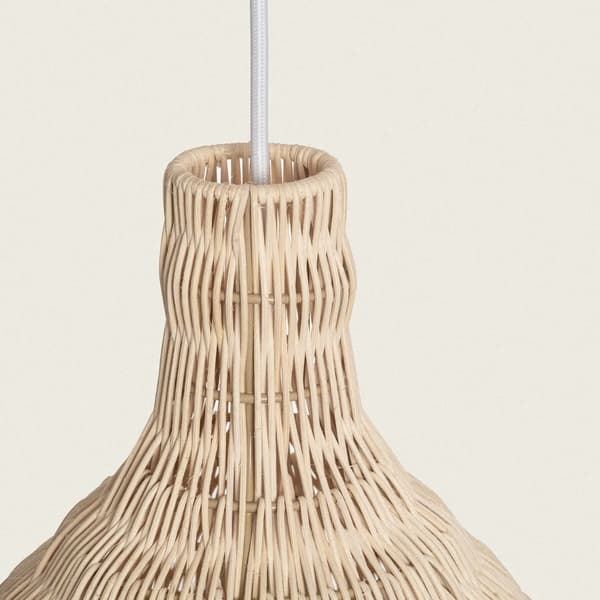 Abruzzo Flavia Boho Rattan Pendellampe 30cm E27