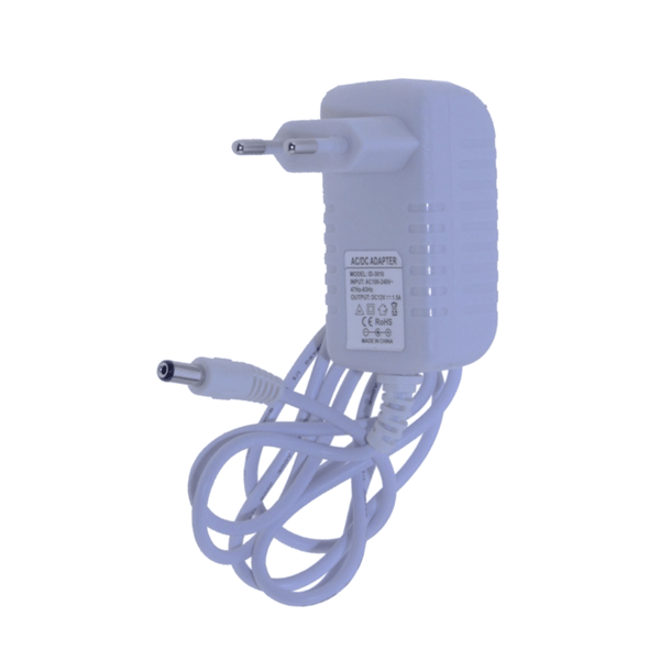 Nätadapter för LED 12V DC 1.5A 18W plug-in vit Idealed ID-3010