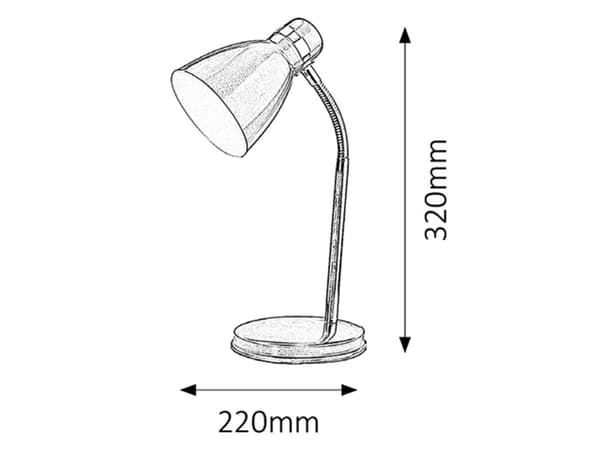 Bordlampe klassisk hvid E14 Patric 4205 Rabalux