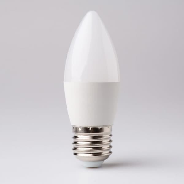 Ecolight välkkymätön LED-kynttilälamppu E27 7W 6500K 630lm