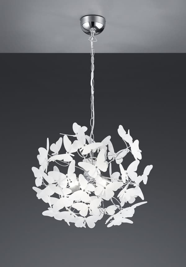 Lysekrone BUTTERFLY sølv RL R30214017