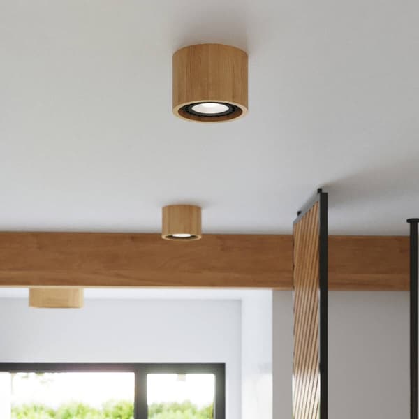 Loftspot træ oval dobbelt 2xGU10 10W BASIC SL.0914 Sollux Lighting