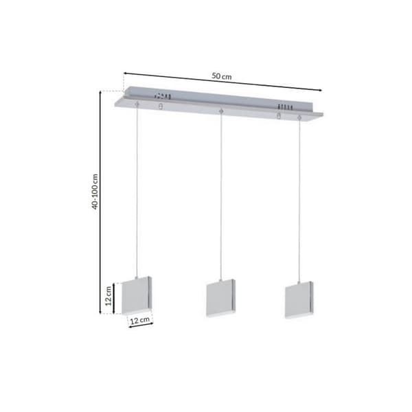 Lysekrone 15W LED CUADRA ML443 Milagro