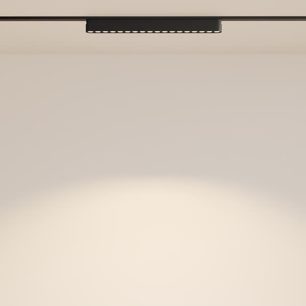 1-faset skinnespot sort lineær LED 16W 3000K POINTS Maytoni Technical