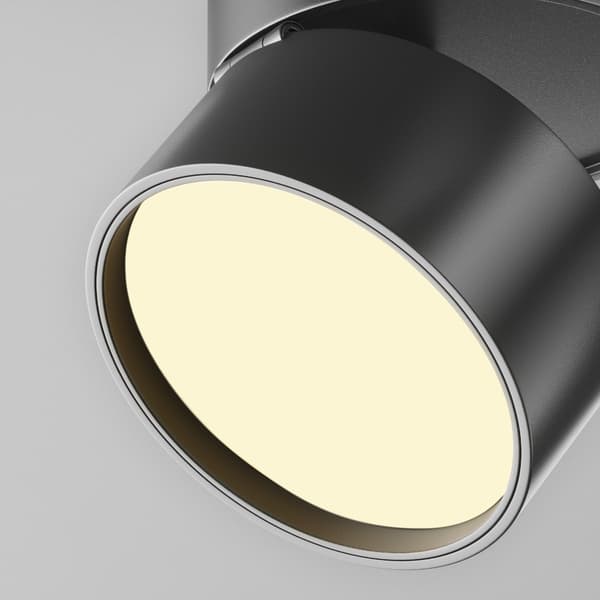 Loftspot moderne sort rund justerbar LED 12W ONDA Maytoni Technical