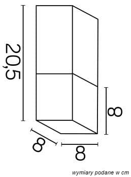 Utomhus takspotlight 1xE27 mörkgrå IP44 SU-MA Cube CB-S DG