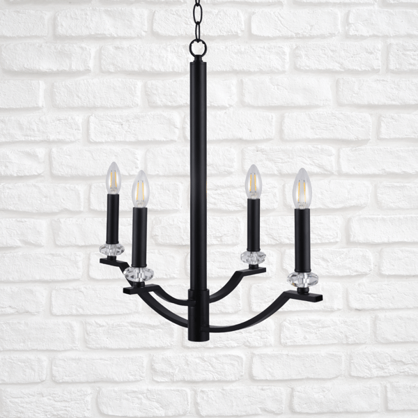 Lysekrone sort E14x4 HIMS 310507 Polux