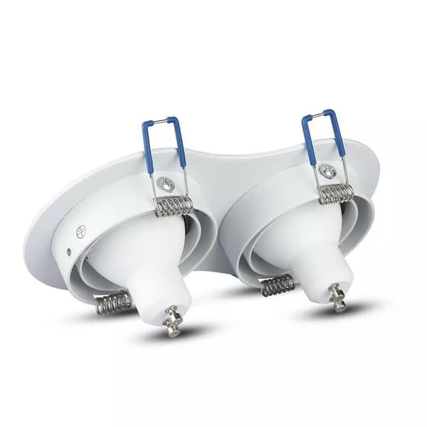 V-TAC 2xGU10 Rund Vit VT-783 Takspotlight
