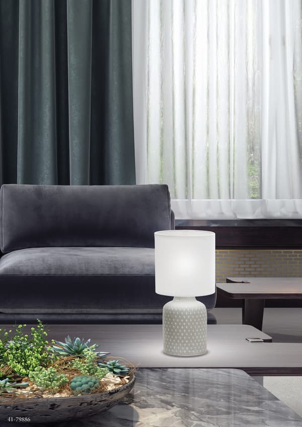 Candellux INER 41-79886 bordlampe grå