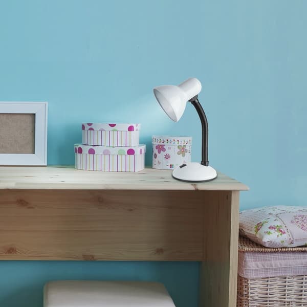 Lille hvid bordlampe E27 Dylan 4168 Rabalux