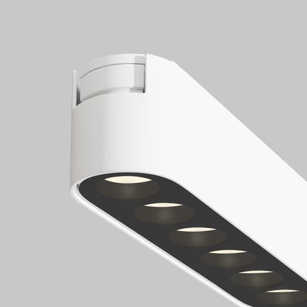 1-fas skenspotlight vit linjär LED 6W 3000K POINTS Maytoni Technical