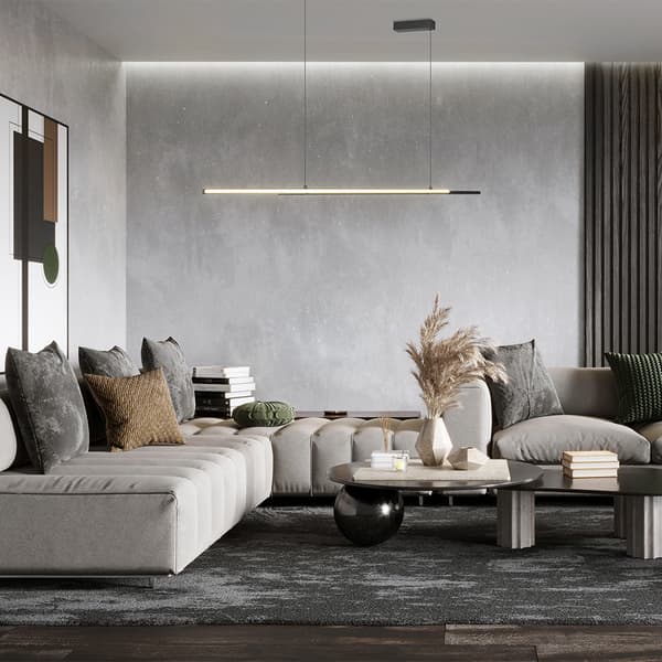 LED lineær pendel sort Halo Maytoni MOD005PL-L36BK