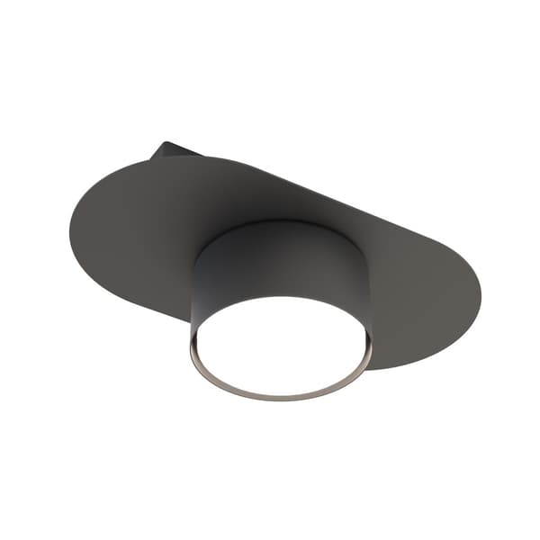 Loft sort oval loftspot 1xGX53 12W STILO Emibig