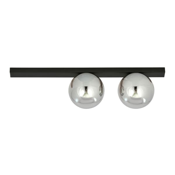 Emibig loftlampe 2xE14 40W FIT 2 SORT/GRAFIT 1122/2