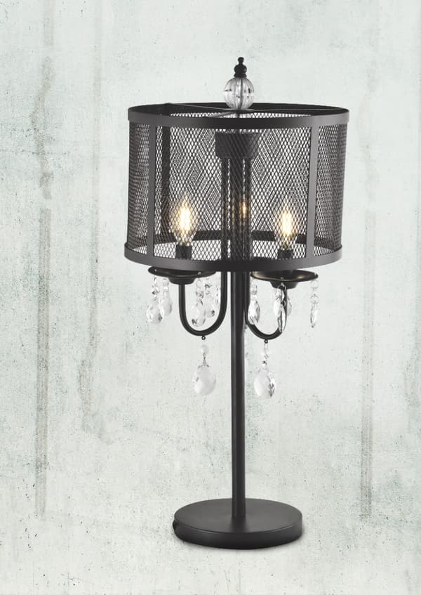 BRESSO 310538 Polux sort bordlampe E14x3