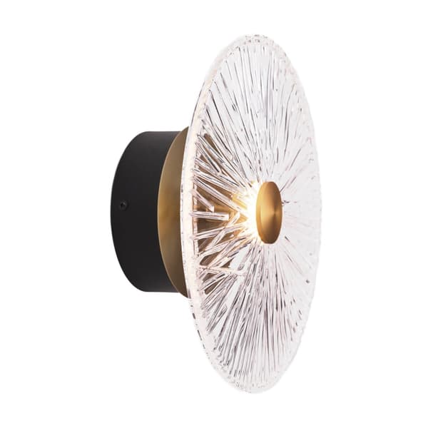 Pyöreä lasinen läpinäkyvä seinävalaisin ALLURE LED 5W W0356 Maxlight