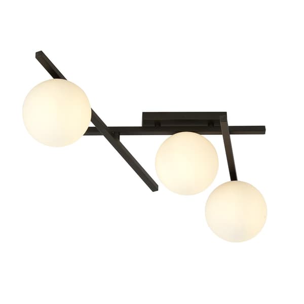 Emibig loftlampe 3xE14 40W SMART 3 SORT/OPAL 1103/3