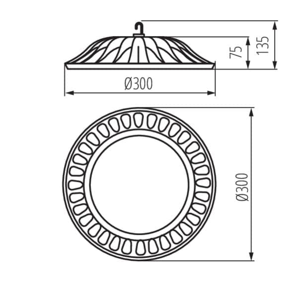 miLEDo HIBO LED industriel lampe model 31112