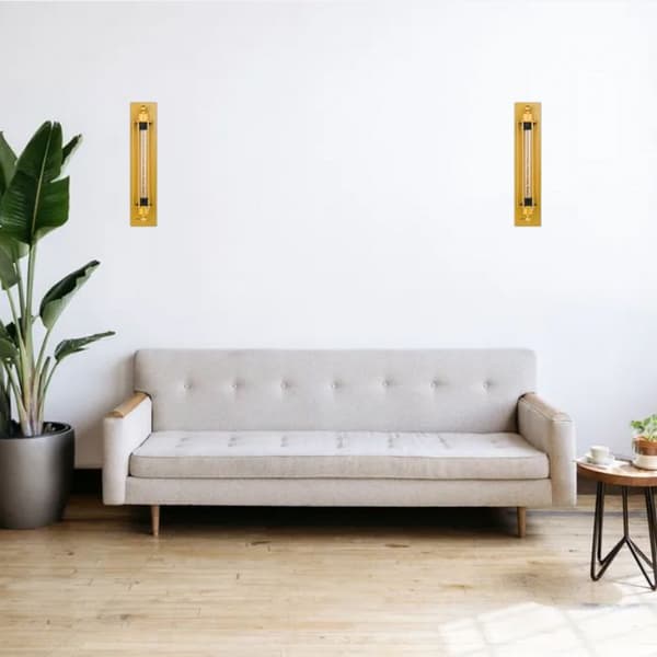 Seinävalaisin Retro Loft Abigali E27 kulta