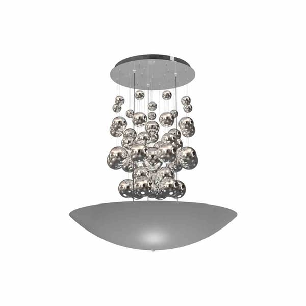 Milagro PERLA ML858 LED pendel lysekrone sølv