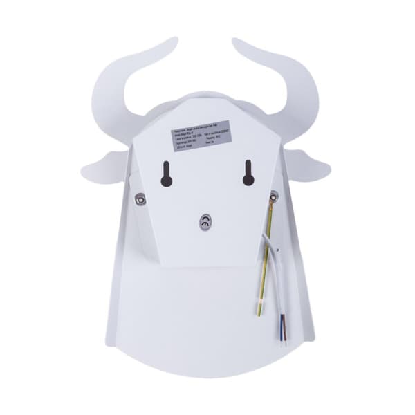 Abigali Bull LED-seinävalaisin, valkoinen