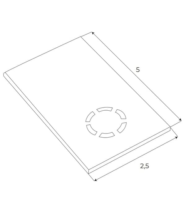 Endestykke til dybe overflademonterede skinner MT0018, MT0019 hvid Maxlight