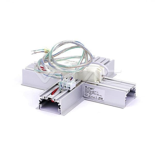 V-TAC 16W Lineær Downside X-forbindelse Sølv VT-7-41-X neutral 1600lm