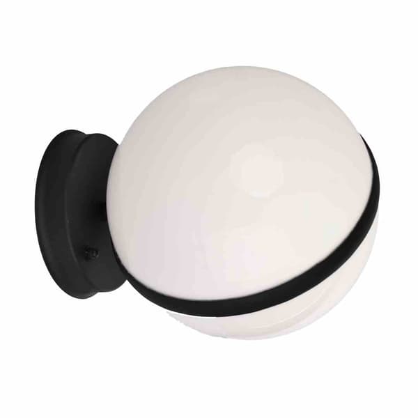 LED-ulkoseinävalaisin musta CIRCULO Eko-light EKO6641