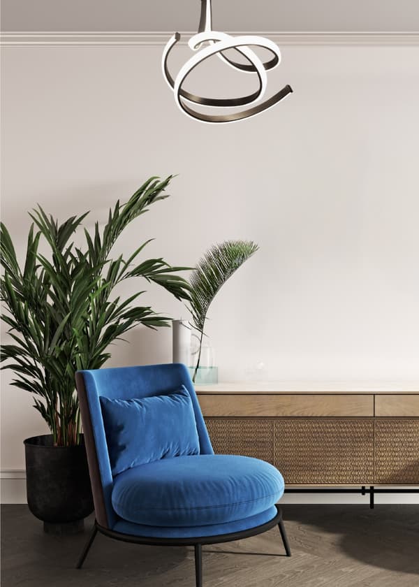 Loftlampe sort LED VISO LED 45W Zuma Line MX9932-2-3BD