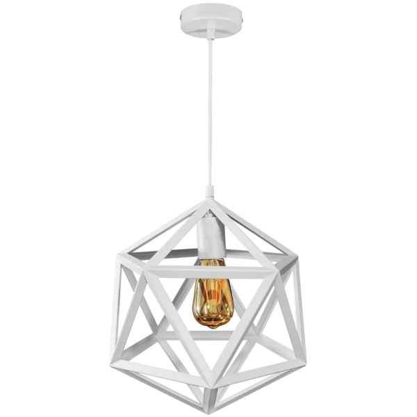 Vit taklampa E27 DENMARK 307002 Polux