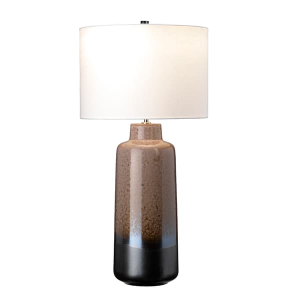 Bordlampe keramisk brun sort Maryland E27 60W Elstead
